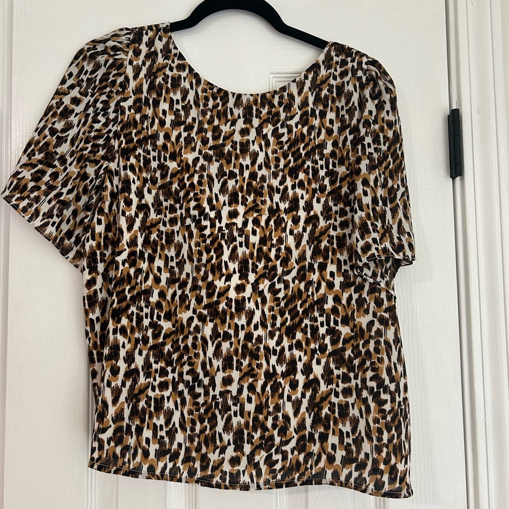 Animal print blouse